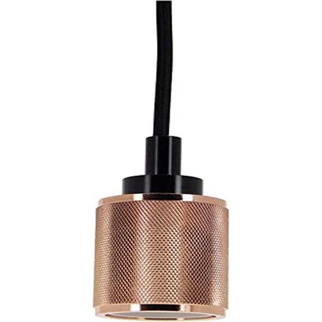 Xanlite - Gancio per manicotto in alluminio, rifinito con punte diamantate in rame rosa, base E27 Xanlite - SDV03EP (1/2)
