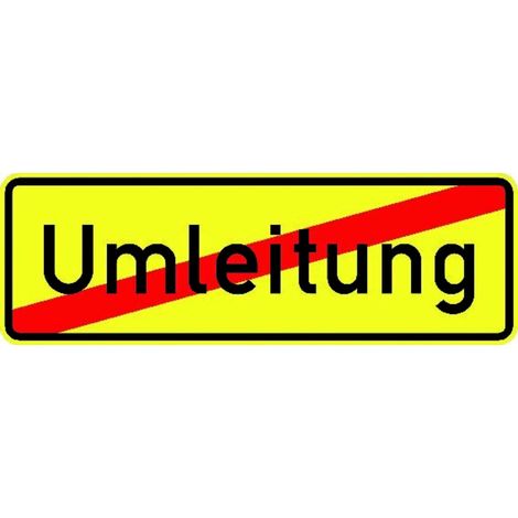 VKZ.457.2, 1050x350mm Ende der Umleitung RAL-Gütezeichen Folie RA2 (1/2)