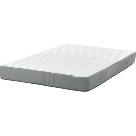 Colchón de muelles ensacados con asas relleno de espuma viscoelástica firmeza media funda extraíble 7 zonas acolchado 140 x 200 cm Cushy