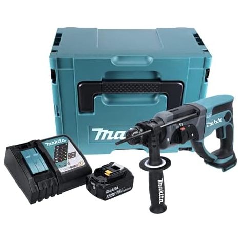 Makita – Perforateur burineur 18V LXT 2J – Force de frappe 1,90J – Mandrin SDS-Plus – Coffret de transport Makpac – Pour béton, bois et acier (1/10)