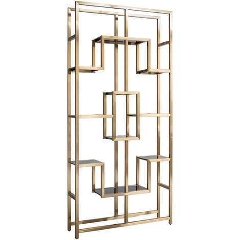 Armoire d'exposition or brossé élégante - Or brossé élégant (1/5)