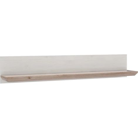 Etagère murale 205 cm décor chêne blanchi - ANGELE (1/5)