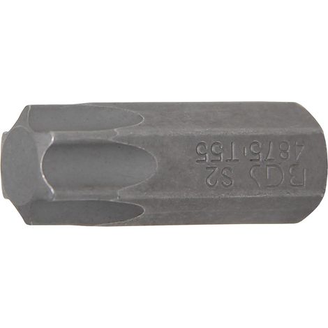 1 - Embout - Profil T - Pour Vis Torx T55 - Acier Chrome-vanadium - Longueur 30 mm - Diamètre 10 mm