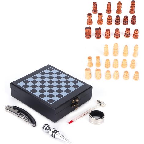Weinöffner-Set aus Edelstahl mit Thermometer und Korkenzieher, Geschenk für Zuhause, Bar oder Küche (1/5)