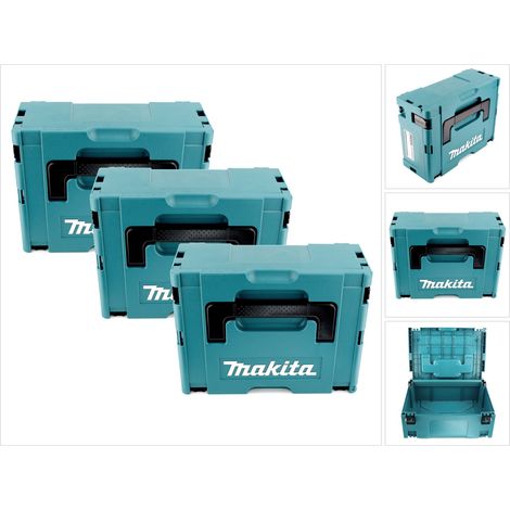 Makita – Coffret à outils en plastique MAKPAC 2 – Malette de rangement vide 39x30x16cm – Compatible avec Systainer – Poignée ergonomique (1/5)