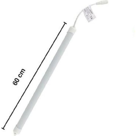 TrAdE Shop Traesio - Striscia Barra Led Profilo Alluminio 60cm 10w Luce 3000k 4000k 6500k 3014-12v-60 - -Bianco Naturale - (1/2)