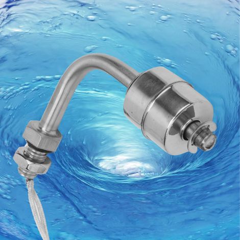 Interrupteur à flotteur de capteur de niveau d'eau liquide en acier inoxydable pour piscine, 75 mm (1/5)