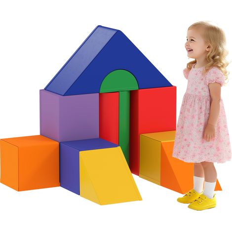 Große Spielklötze für Kinder, 11-teiliges Set, für Kinder 1-3 Jahre, Schaumstoff, Bunt