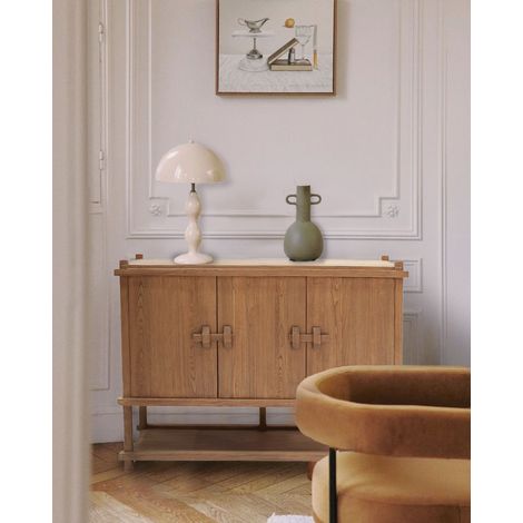 NARA - Grand buffet en bois de Sungkai 160 cm - Style asiatique (1/5)