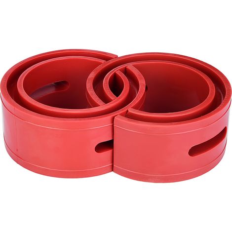Ammortizzatore per auto rosso, 2 pezzi, tampone a molla, tampone paraurti tipo B. (1/5)