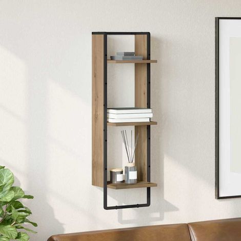 Wandregal Artisan-Eiche 30 x 25 x 100 cm Holzwerkstoff