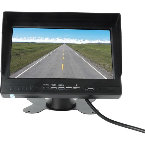 Caméra de recul 7 pouces avec moniteur, entrées vidéo V1 V2 pour camion, camping-car, fourgon, remorque, véhicule d'urgence (1/5)