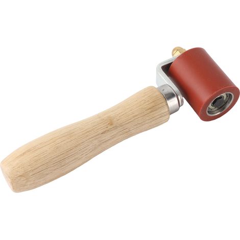 Outil de test de joint en silicone avec roulement ergonomique détachable, rouleau de lissage pour ruban de toiture PVC, rouge, largeur 40 mm / 1,6 po
