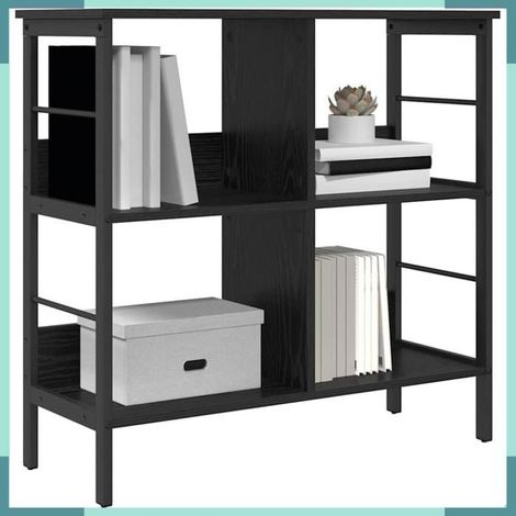 Étagère - 883994 - Chêne noir - Bois d'ingénierie - 4 étagères (82 x 32 x 79 cm) (1/5)
