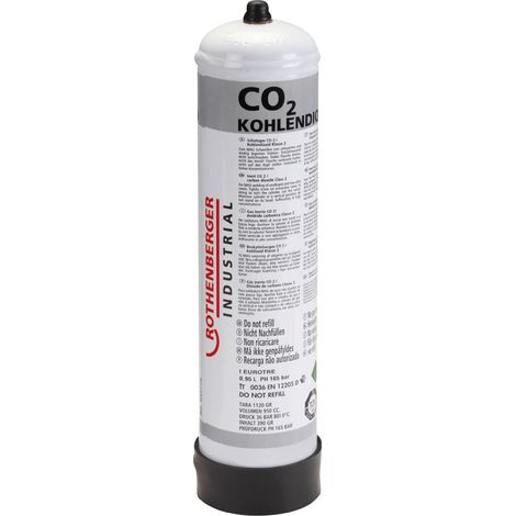 Rothenberger Kohlendioxid Co2 Einwegflasche 930 ml Schweißzubehör (1/2)