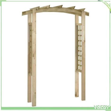 Voûte en treillis - FAFEICY - 41662 - 150x60x210 cm - Pin imprégné vert - Résistante intempéries (1/5)