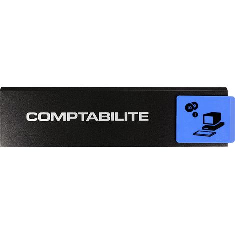 Plaque de porte Comptabilité - Europe design 175x45mm - 4260082