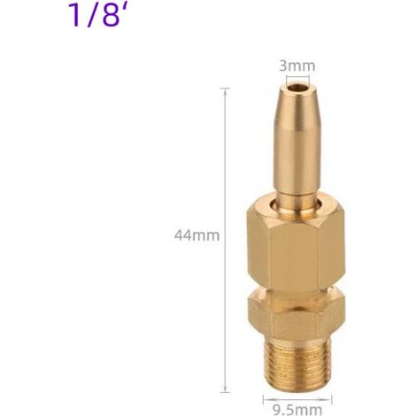 Buse de Fontaine en Cuivre Massif, Jet Hexagonal Réglable, Filetage Extérieur 1/8 Pouce, Accessoire Décoratif pour Bassin et Jardin