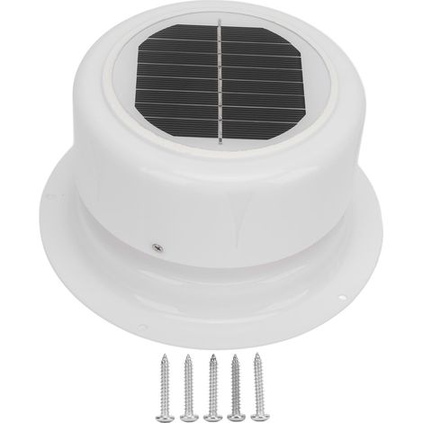 Ventilateur solaire pour camping-car, ventilateur solaire compact et léger pour plafond de camping-car, en matériau ABS, très pratique, pour camping-car, bateau, remorque