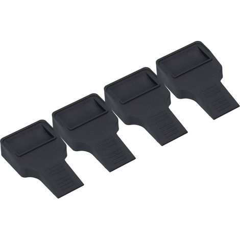 Pièce de support de roue en forme de U, housse de rouleau, accessoire pour canapé, lit, chaise et meubles, noir. (1/5)