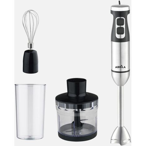Batidora De Mano Onega 1700w Dc Negro/niquel 2vel. Ajustables Cuchillas Ac.inox.vaso+picador+batidor Desmontable 41,5x6,5x6,5cm