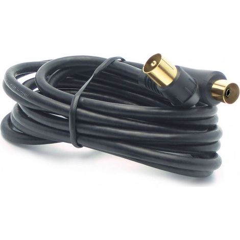 PROLUNGA COASSIALE MASCHIO/FEMMINA 9,52, 2MT- BLACK METRONIC