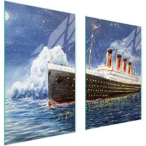 Assiette de protection en verre POUR la cuisine 65x52 Titanic (1/5)