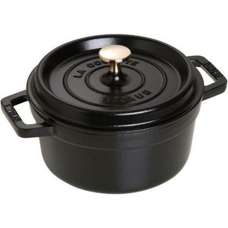 Staub 1102025 Cocotte Ronde Noir Mat 20 cm (1/2)