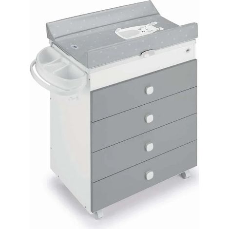 Cam Cambiador Bañera Asia 3 Cajones 918006 C270 Gris