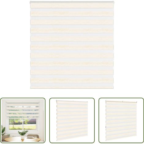 Doppelrollo -  Doppelrollo Marmorbeige 140x150cm Stoffbreite 135,9 cm Polyester (1/5)