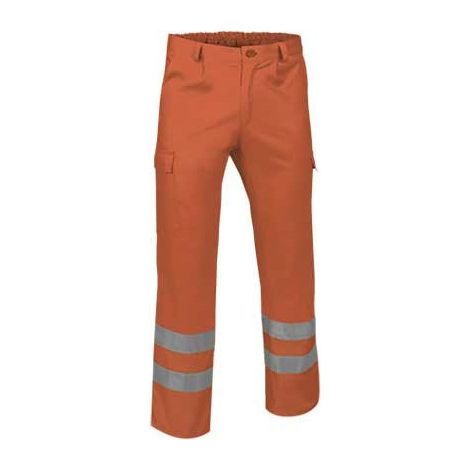 Pantalón multibolsillos de alta visibilidad con cintas reflectantes, variedad de colores EN 20471 VALENTO TRAIN XXL Naranja fluor