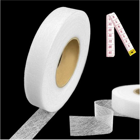 Thermocollant 65 mètres - Ruban Adhésif Thermofusible 20 mm de Large - Ourlet Sans Couture pour Pantalon, Rideaux et Tissus - Facile à Utiliser - Bande de Fixation Thermocollante (1/5)