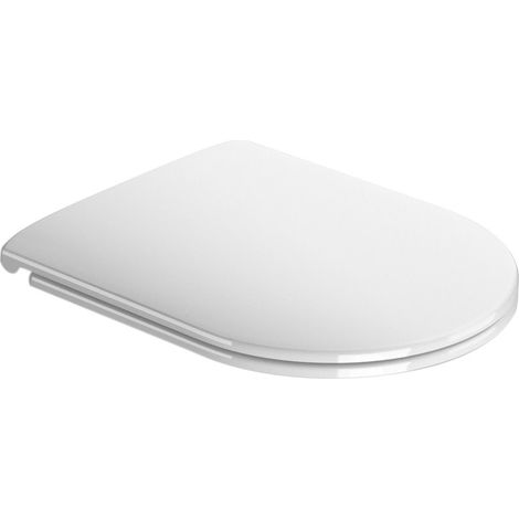 Abattant WC TONO, Soft Close, Quick Release, blanc/chrome (1/2)