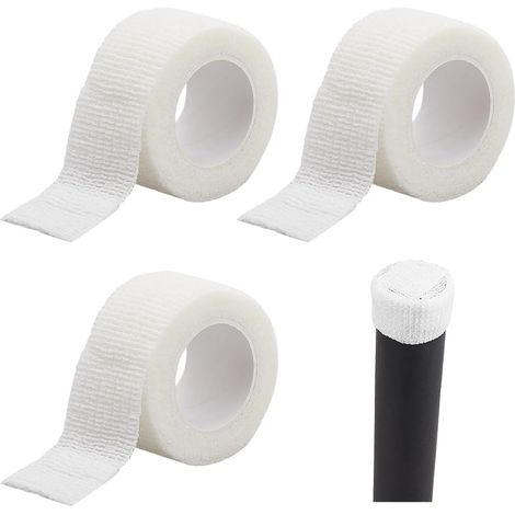 Set mit 4 Stuhlbeinschonern, Antirutschstreifen, selbstklebende Antirutschstreifen verhindern das geräuschlose Verrutschen von Tischen und Stühlen, Weiß, 5 cm x 4,5 m