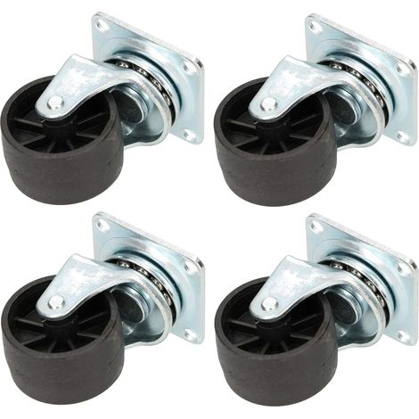 KOTARBAU Lot de 4 roulettes pour meubles Ø 40