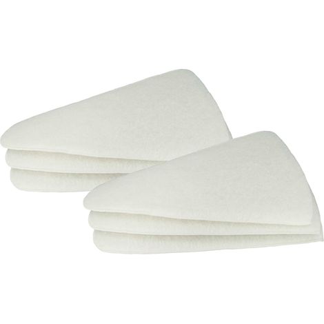 vhbw 6x Filtro cónico compatible con ValloFlex GEO LUFT intercambiador calor - Filtro aire de salida G3 Blanco
