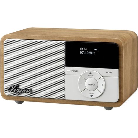 Sangean DDR-7X Radio de table DAB+, FM AUX, Bluetooth verrouillage clavier, rechargeable bois (clair) (1/5)