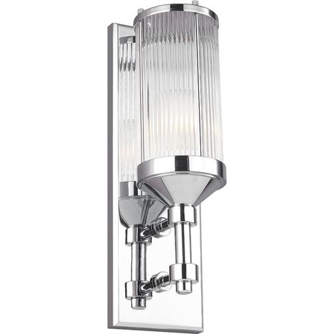 Elstead Paulson - Applique murale d'intérieur à 1 ampoule Chrome IP44, G9 (1/5)