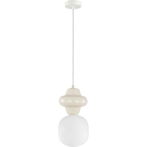 Lampe à suspension Latera 1 E14 blanche italux PND-94331-1S-GRN (1/4)