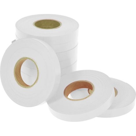 Nastro legatura colorato per pinza legatrice confezione da 10 pz -Bianco 10 mm x 40 m (1/4)