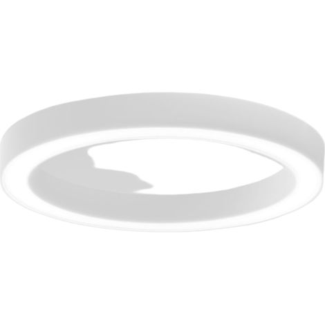 Plafonnier Flor P/G - Led Intégrée 60W 3000K, Gradable À Coupure De Phase, Aluminium Blanc Satiné, Diffuseur En Méthacrylate - Gealuce (1/3)