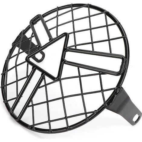 1. Grille de protection phare moto CG125 GN125 – Garde phare avant en métal robuste, pare-soleil et anti-chocs, couvre-projecteur universel. (1/4)
