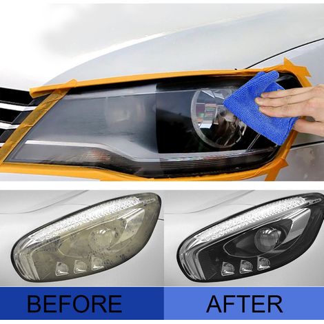 Fluide de réparation optique auto 20ml, élimine rayures et oxydation, agent rénovateur et polissage, vernis de restauration pour phares de voiture (1/4)