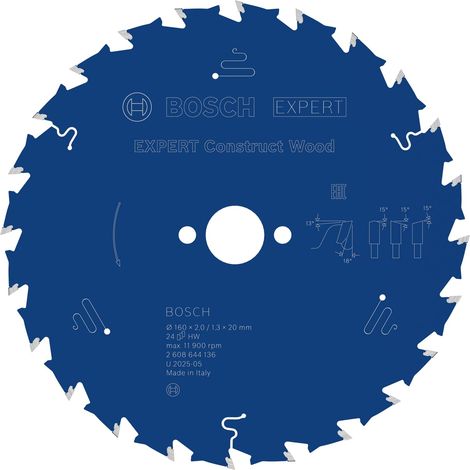 1x Lame de scie circulaire filaire EXPERT Construct Wood (1/5)
