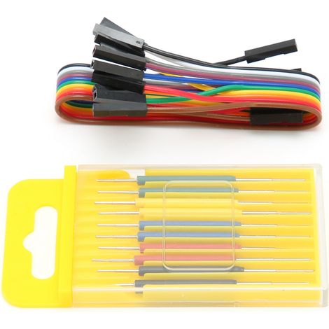 Lot de 10 pinces de test pour micro-circuits intégrés (SOP/SOIC) avec adaptateur pour multimètre. (1/5)