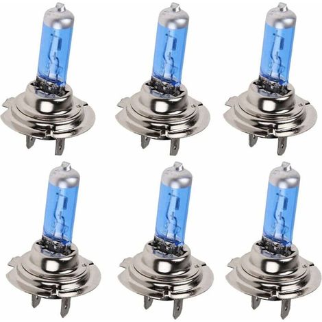 6PCS H7 100w ampoule halogène xénon blanc Super brillant 12V phare de voiture phare antibrouillard remplacement de la lampe (1/5)