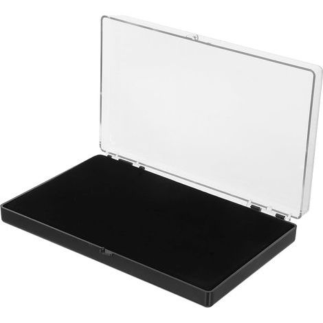 Boîte à Médaille Noire en Ps Mécanisme D'ouverture Facile, Taille Polyvalente pour Bagues et Bijoux, pour Collections Personnelles ou Vitrines de Vente (1/5)