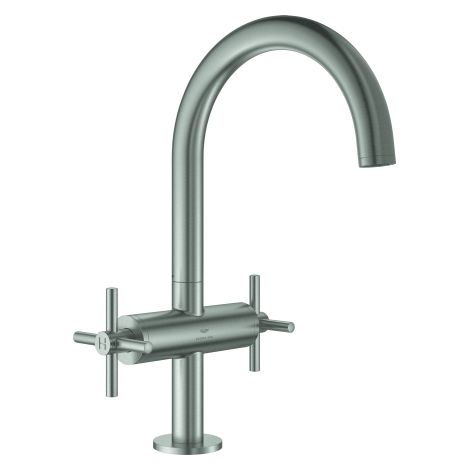 WT-Einlochbatterie Atrio 21144 DN15 L-Size Kreuz-Griff supersteel (1/3)