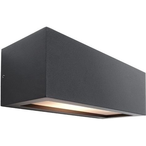 Applique exterieure led anthracite - deko light - rilongo a