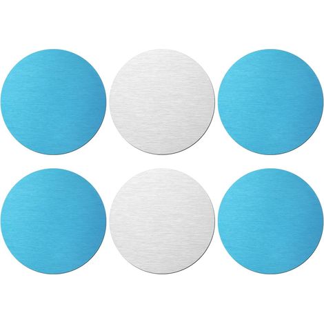 6pcs Bande Magnétique Adhésive, Métal Remplacer la Bande Magnétique avec Support Adhésif Bande Lumineuse Magnétique pour Éclairage LED Magnétique et Éclairage Sous le Comptoir (Rond) (1/5)